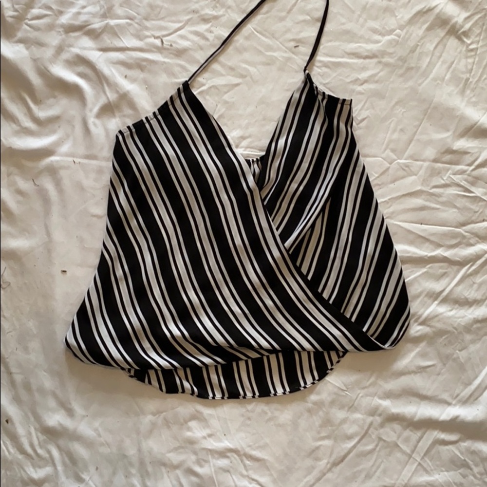 Small olivaceous halter top